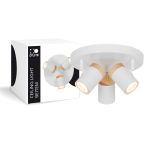 D'Lite Luce da soffitto Beitem Ghiaccio Bianca FSC Legna | Adatto Per 3x GU10