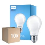 Confezione Multipack 10x Philips Corepro LED Bulbo E27 Pera Ghiaccio 8.5W 1055lm - 827 Bianco Molto Caldo | Sostitutiva 75W