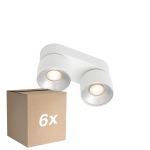 Confezione Multipack 6x Nordlux Pitcher Faretti Metallo Bianca | Adatto per 2x GU10